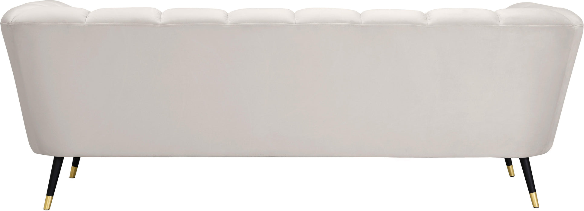 Beaumont Cream Velvet Sofa - Bargain Furniture (Detroit, MI)