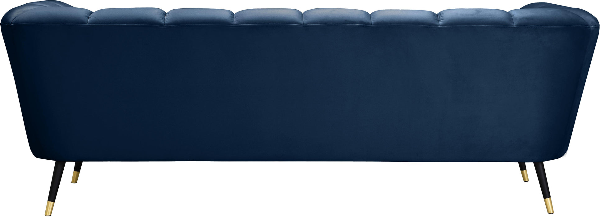 Beaumont Navy Velvet Sofa - Bargain Furniture (Detroit, MI)