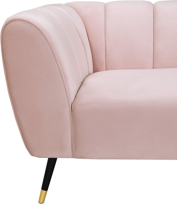 Beaumont Pink Velvet Chair - Bargain Furniture (Detroit, MI)