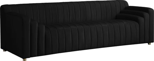 Naya Black Velvet Sofa - Bargain Furniture (Detroit, MI)