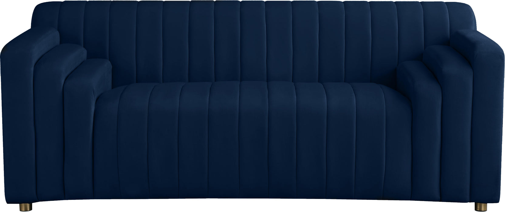 Naya Navy Velvet Loveseat - Bargain Furniture (Detroit, MI)