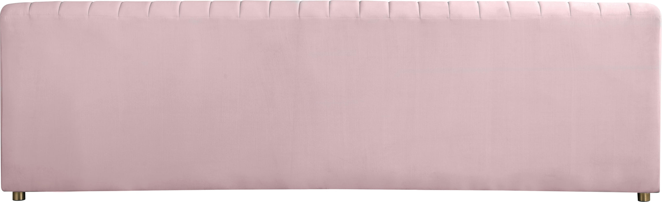 Naya Pink Velvet Sofa - Bargain Furniture (Detroit, MI)