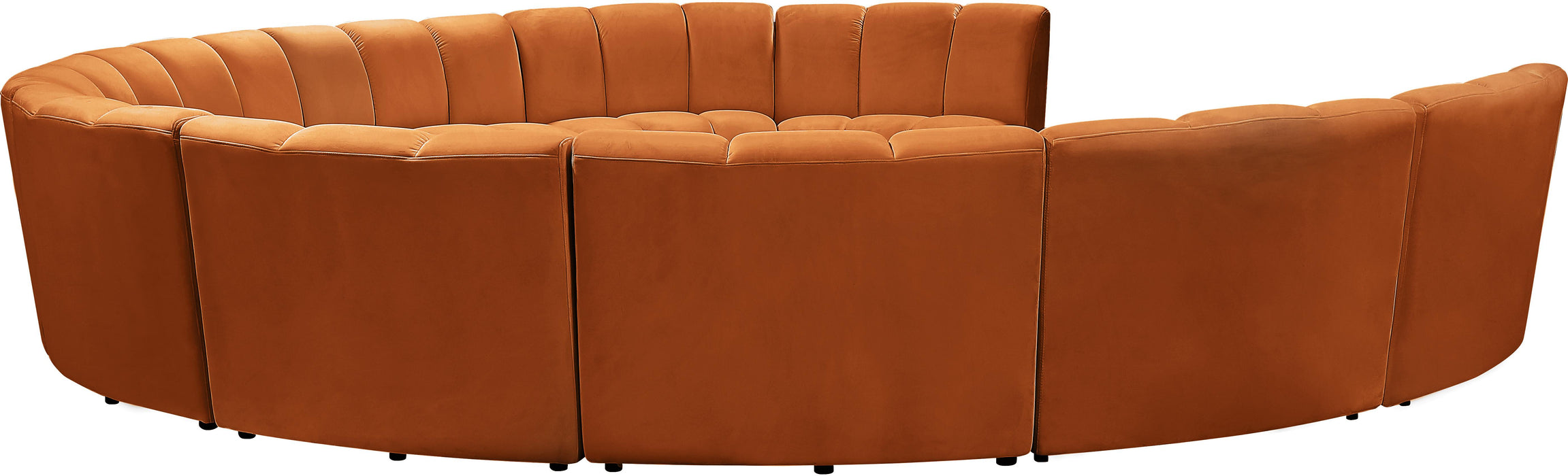 Infinity Cognac Velvet 10pc. Modular Sectional - Bargain Furniture (Detroit, MI)