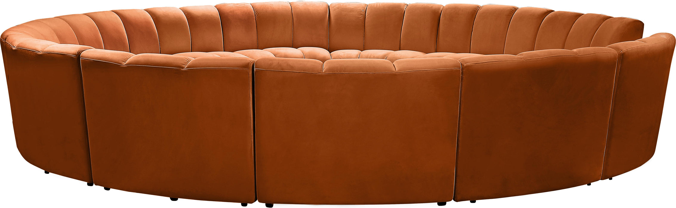 Infinity Cognac Velvet 12pc. Modular Sectional - Bargain Furniture (Detroit, MI)
