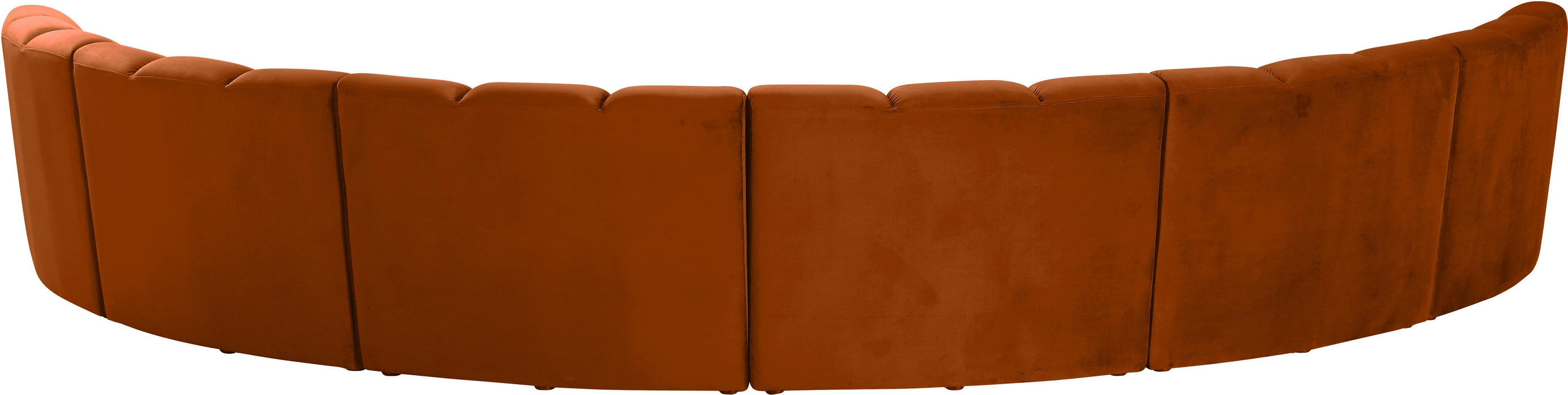 Infinity Cognac Velvet 6pc. Modular Sectional - Bargain Furniture (Detroit, MI)