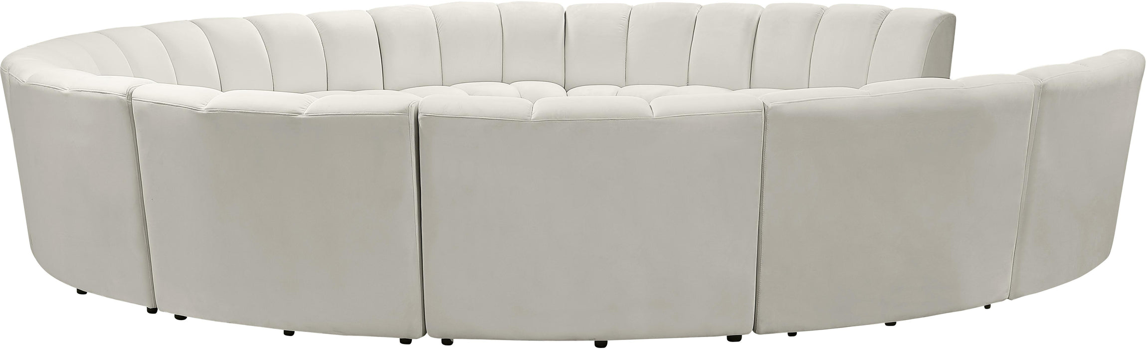 Infinity Cream Velvet 11pc. Modular Sectional - Bargain Furniture (Detroit, MI)