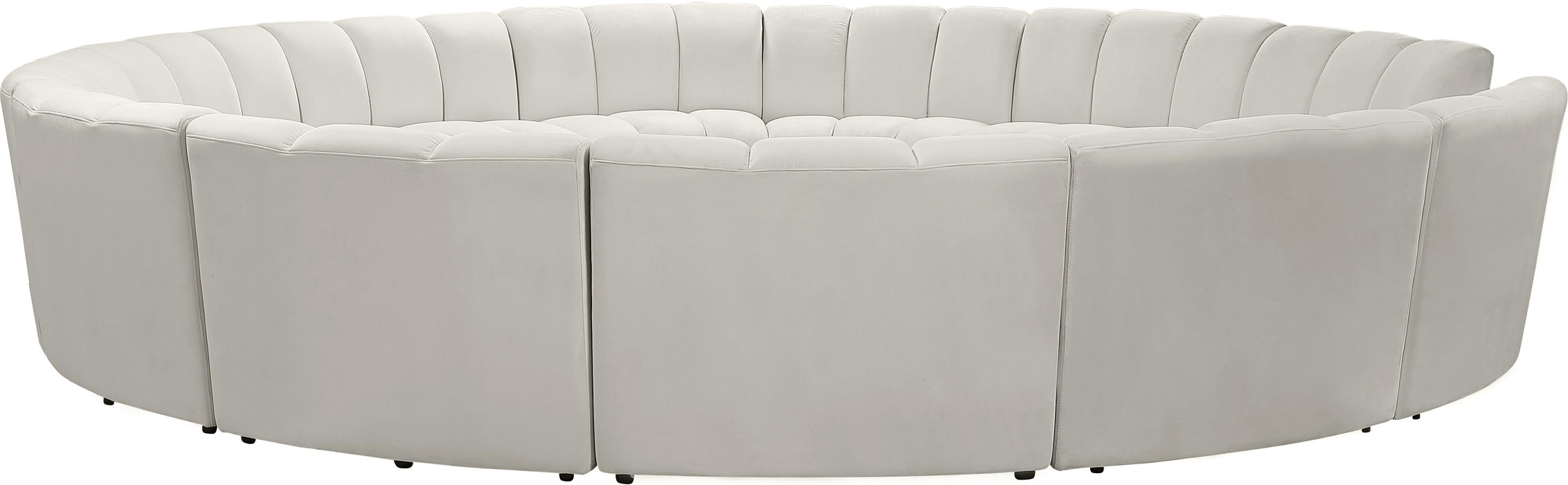 Infinity Cream Velvet 12pc. Modular Sectional - Bargain Furniture (Detroit, MI)