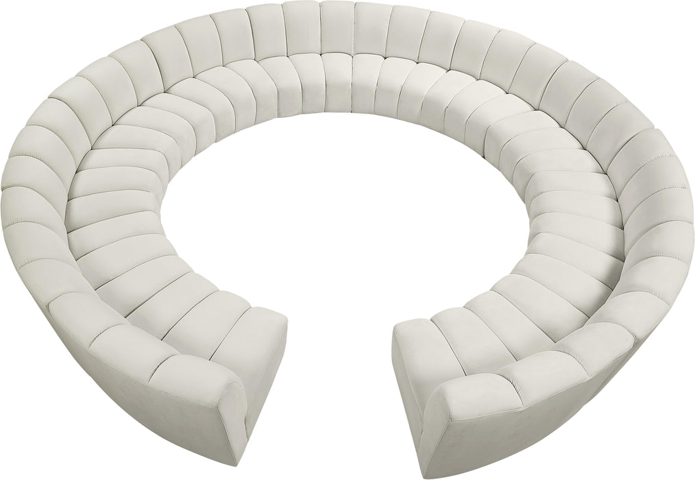Infinity Cream Velvet 12pc. Modular Sectional - Bargain Furniture (Detroit, MI)