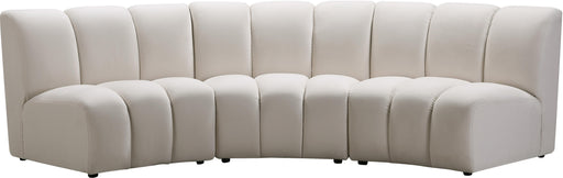 Infinity Cream Velvet 3pc. Modular Sectional - Bargain Furniture (Detroit, MI)