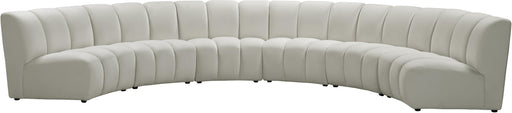 Infinity Cream Velvet 6pc. Modular Sectional - Bargain Furniture (Detroit, MI)