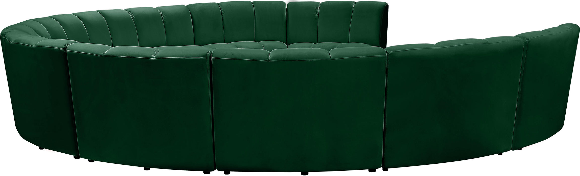 Infinity Green Velvet 10pc. Modular Sectional - Bargain Furniture (Detroit, MI)