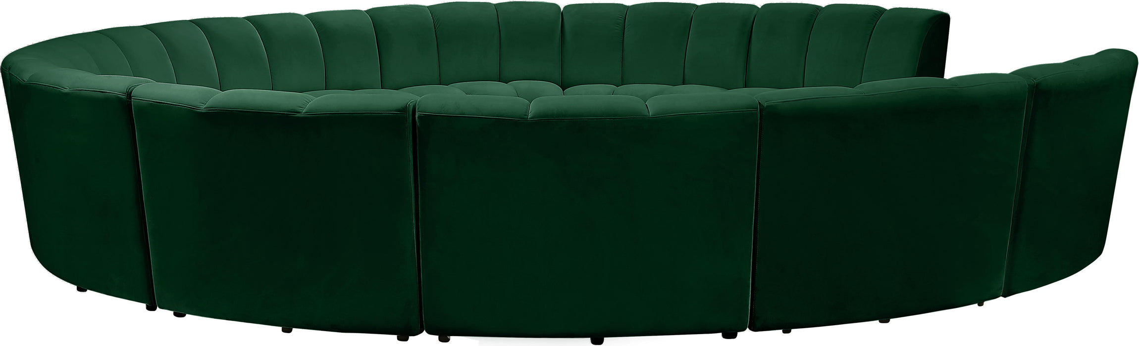 Infinity Green Velvet 11pc. Modular Sectional - Bargain Furniture (Detroit, MI)