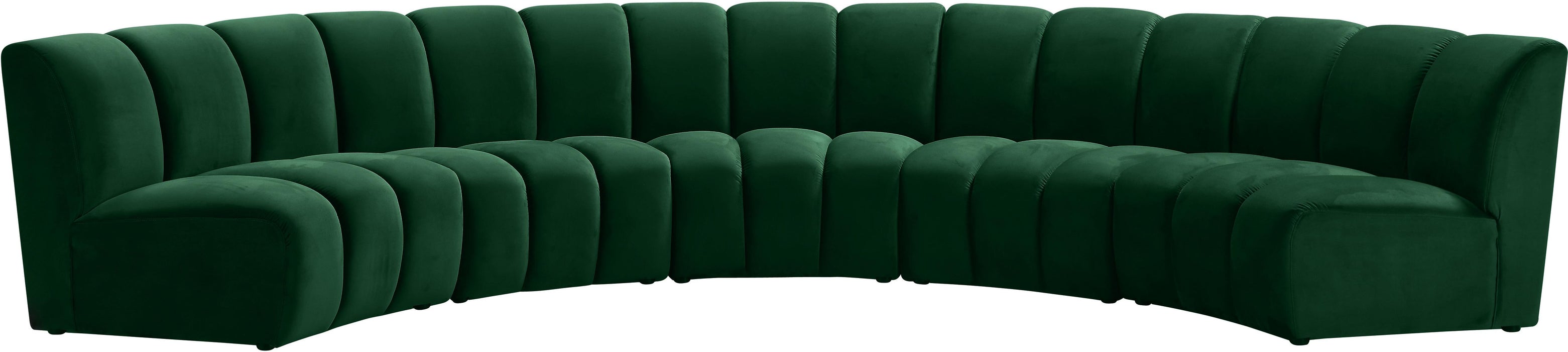 Infinity Green Velvet 5pc. Modular Sectional - Bargain Furniture (Detroit, MI)