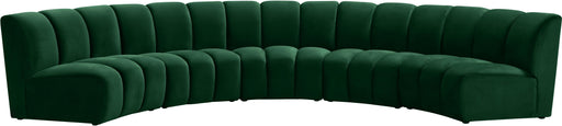Infinity Green Velvet 5pc. Modular Sectional - Bargain Furniture (Detroit, MI)