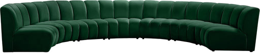 Infinity Green Velvet 7pc. Modular Sectional - Bargain Furniture (Detroit, MI)