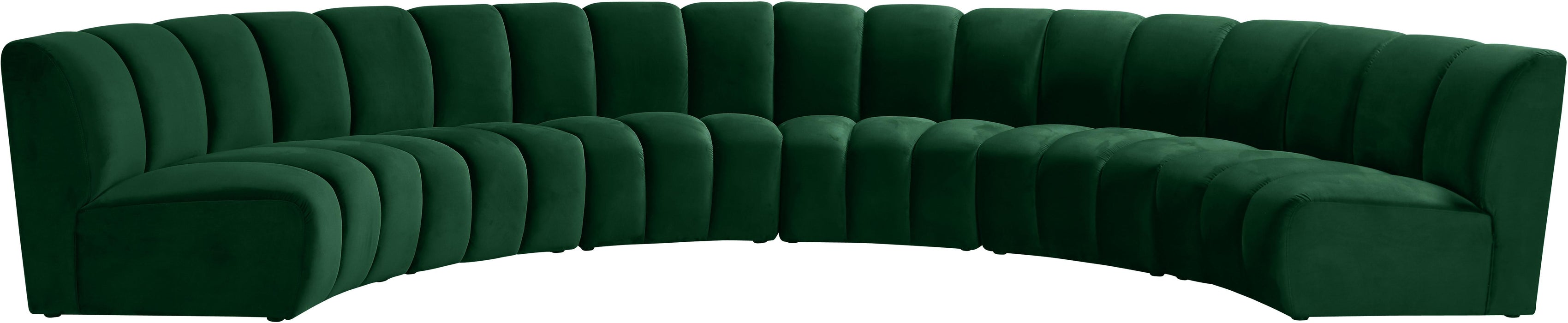 Infinity Green Velvet 6pc. Modular Sectional - Bargain Furniture (Detroit, MI)