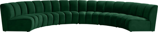 Infinity Green Velvet 6pc. Modular Sectional - Bargain Furniture (Detroit, MI)