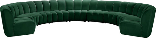 Infinity Green Velvet 9pc. Modular Sectional - Bargain Furniture (Detroit, MI)