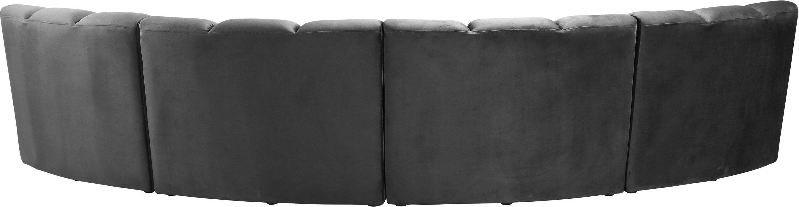 Infinity Grey Velvet 4pc. Modular Sectional - Bargain Furniture (Detroit, MI)