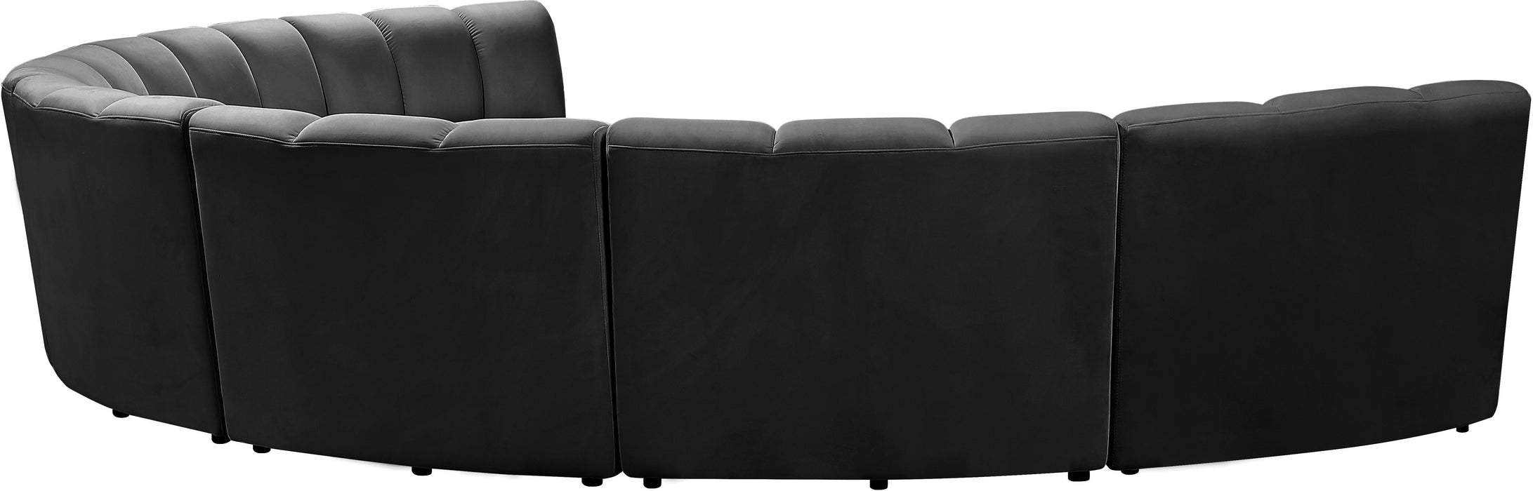 Infinity Grey Velvet 7pc. Modular Sectional - Bargain Furniture (Detroit, MI)