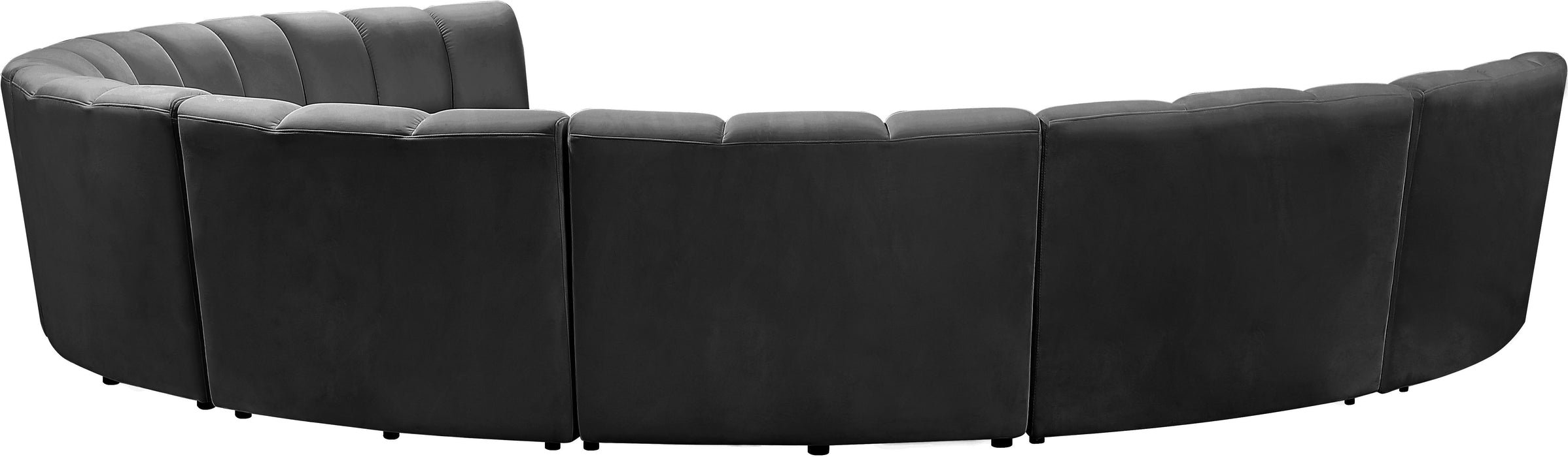 Infinity Grey Velvet 8pc. Modular Sectional - Bargain Furniture (Detroit, MI)