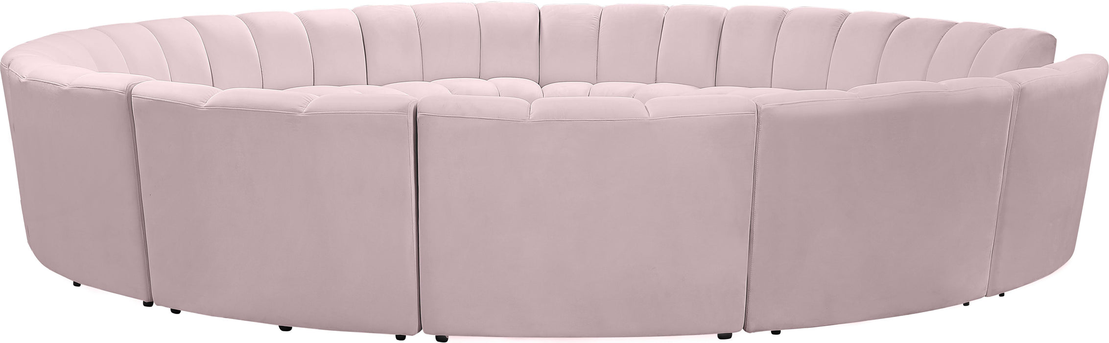 Infinity Pink Velvet 12pc. Modular Sectional - Bargain Furniture (Detroit, MI)