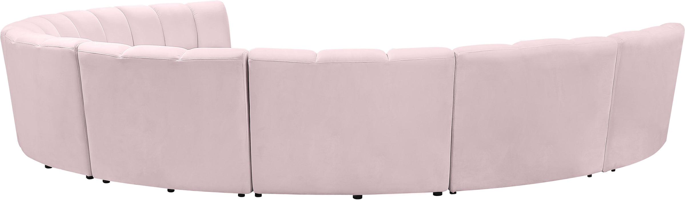 Infinity Pink Velvet 8pc. Modular Sectional - Bargain Furniture (Detroit, MI)