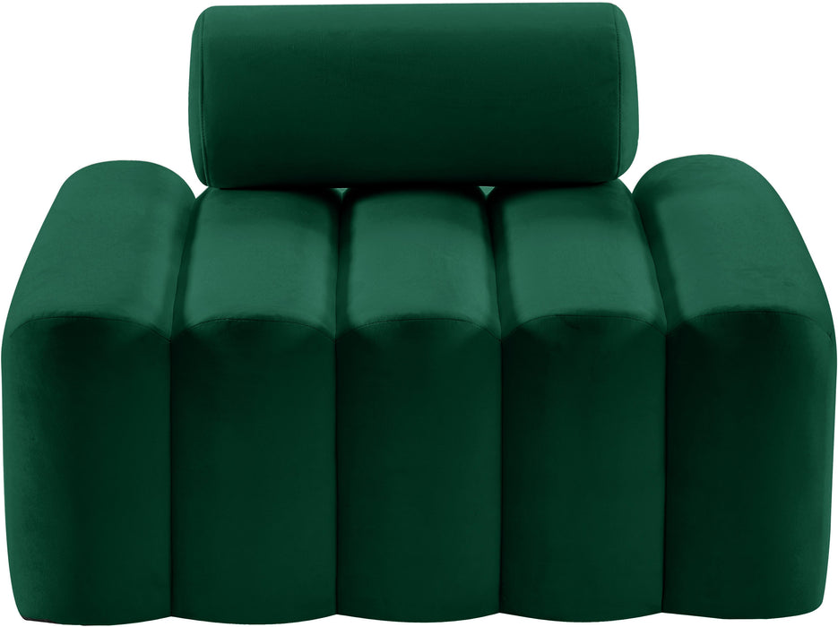 Melody Green Velvet Chair - Bargain Furniture (Detroit, MI)