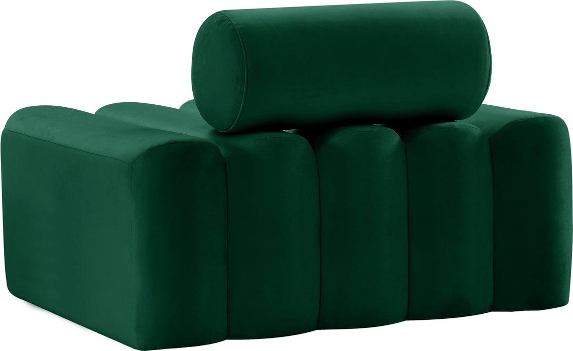 Melody Green Velvet Chair - Bargain Furniture (Detroit, MI)