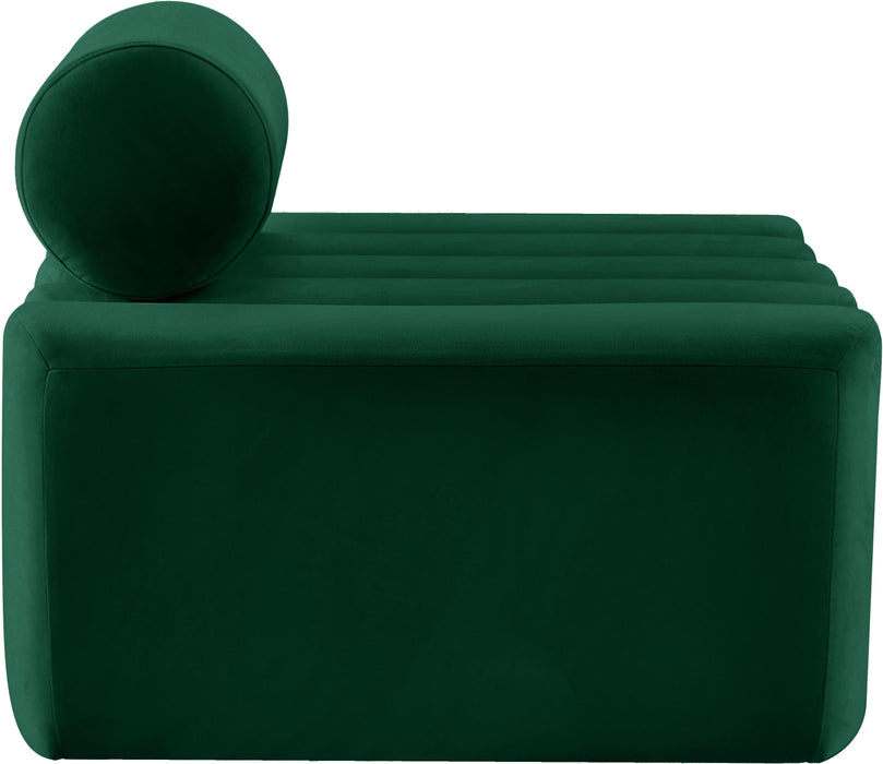 Melody Green Velvet Chair - Bargain Furniture (Detroit, MI)