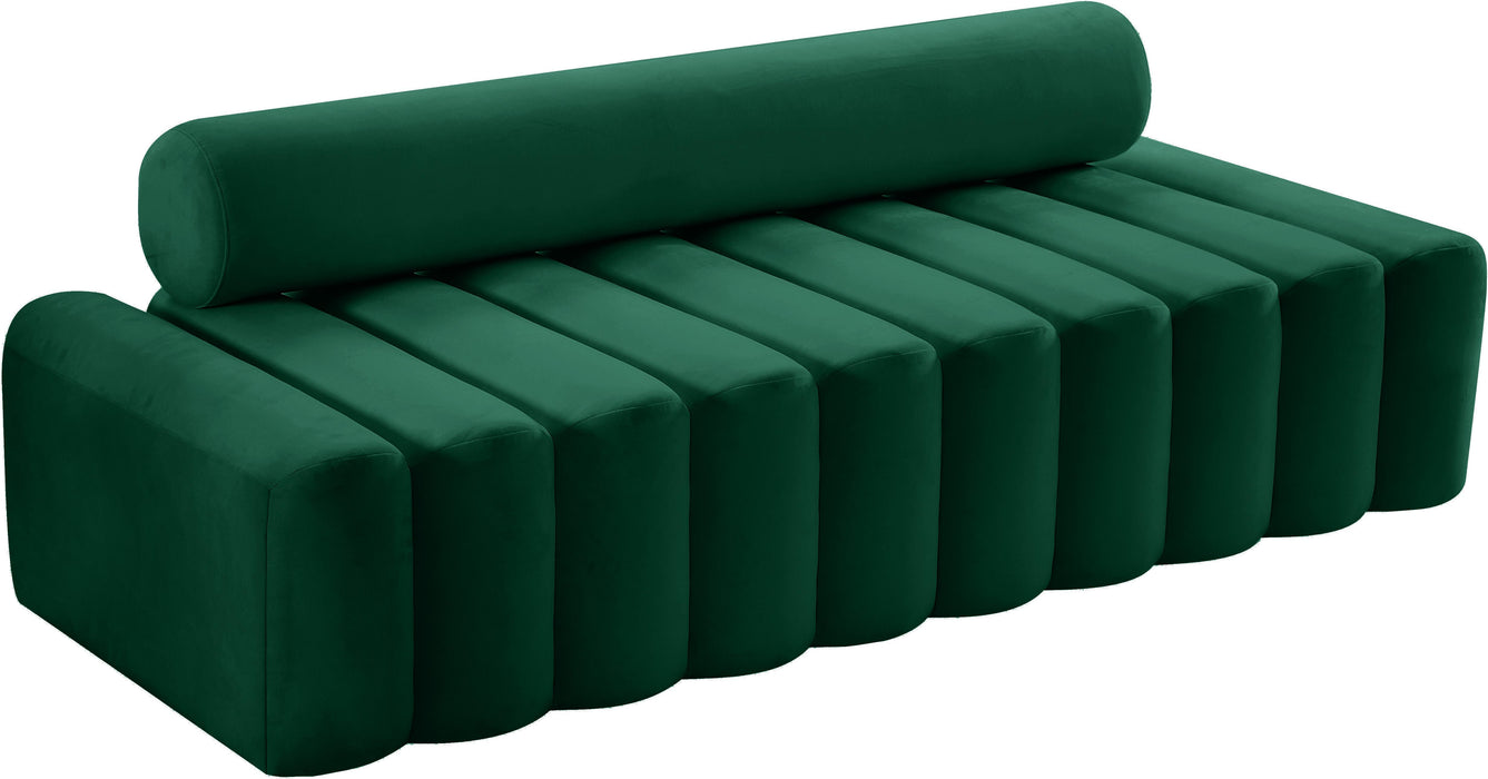 Melody Green Velvet Sofa - Bargain Furniture (Detroit, MI)