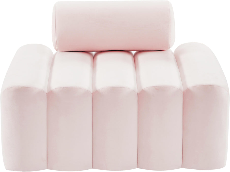 Melody Pink Velvet Chair - Bargain Furniture (Detroit, MI)