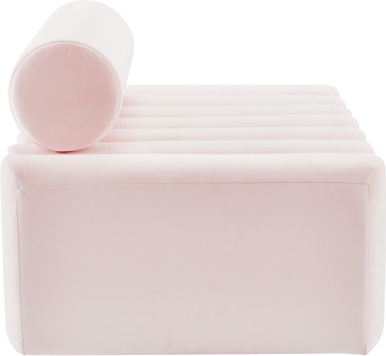 Melody Pink Velvet Loveseat - Bargain Furniture (Detroit, MI)