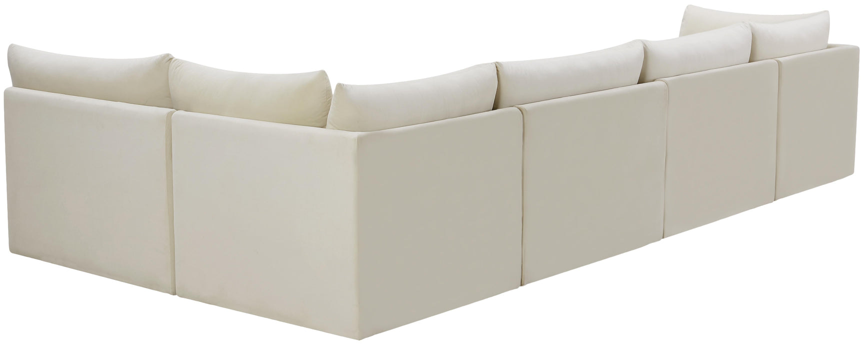 Jacob Cream Velvet Modular Sectional - Bargain Furniture (Detroit, MI)