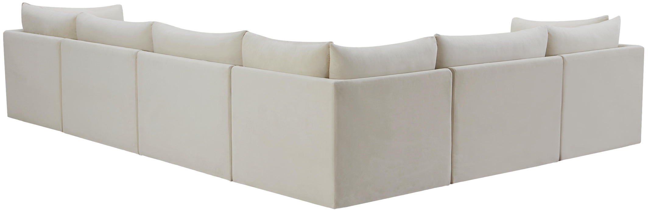 Jacob Cream Velvet Modular Sectional - Bargain Furniture (Detroit, MI)