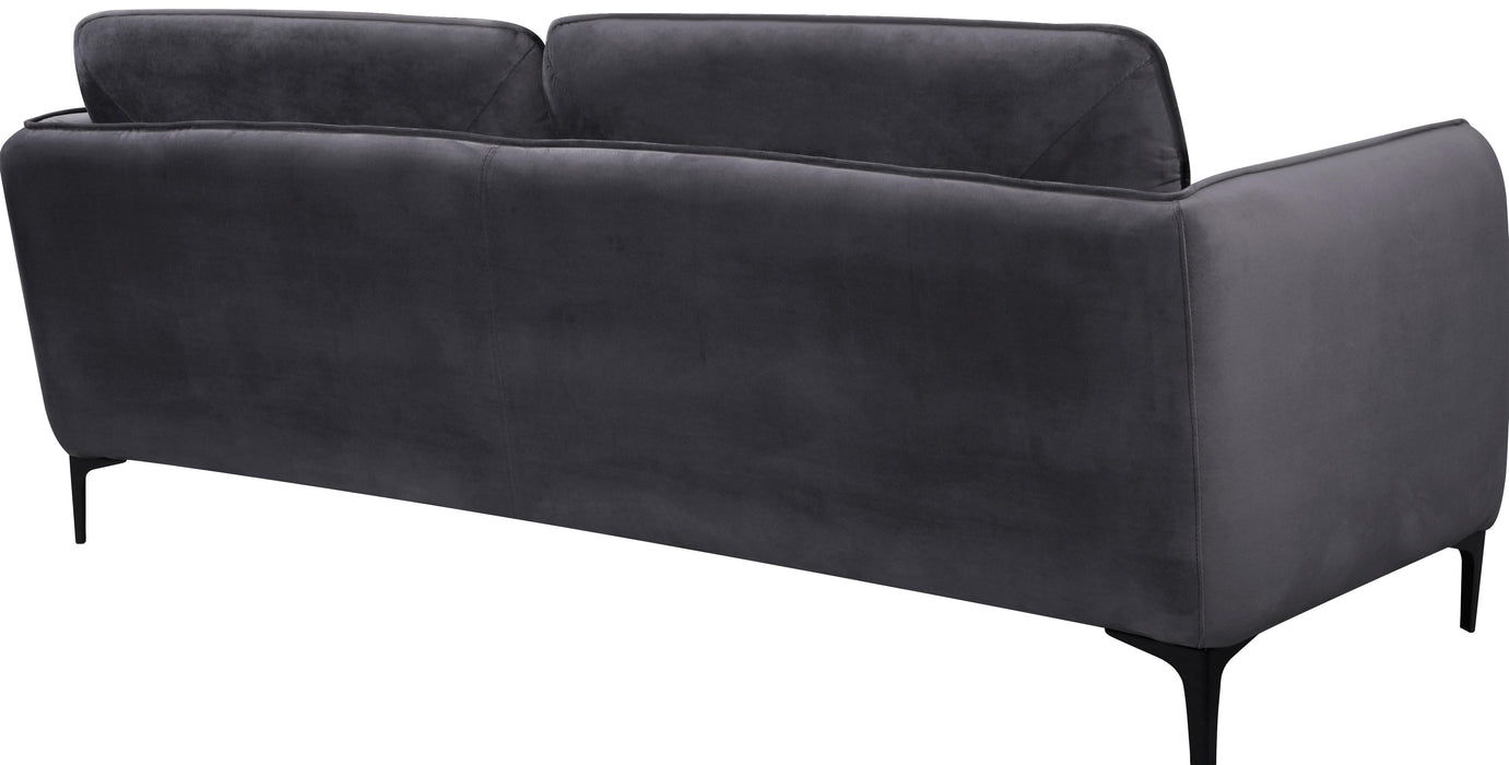 Poppy Grey Velvet Sofa - Bargain Furniture (Detroit, MI)