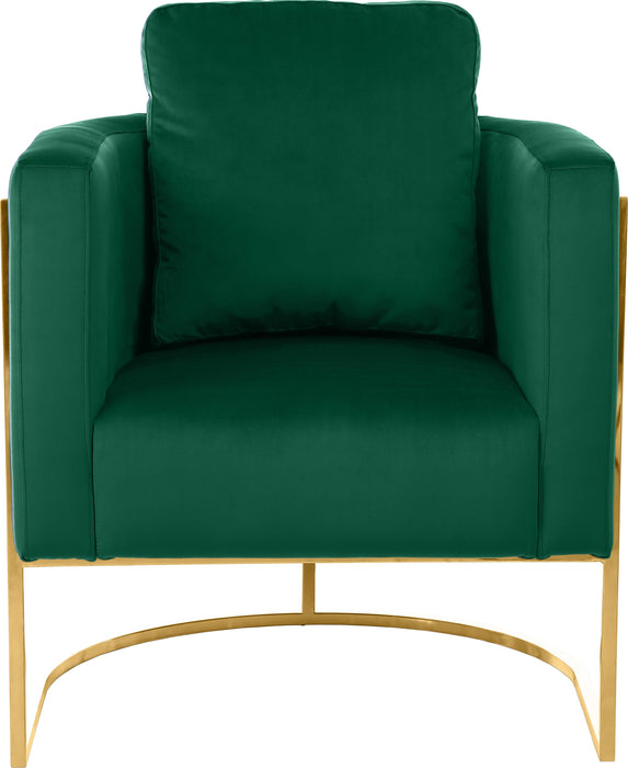 Casa Green Velvet Chair - Bargain Furniture (Detroit, MI)