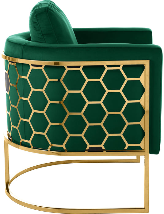 Casa Green Velvet Chair - Bargain Furniture (Detroit, MI)