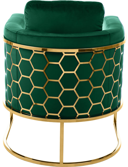 Casa Green Velvet Chair - Bargain Furniture (Detroit, MI)