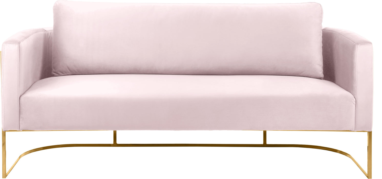 Casa Pink Velvet Sofa - Bargain Furniture (Detroit, MI)
