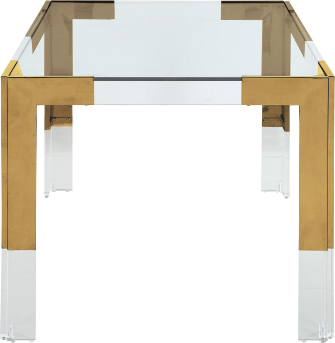 Casper Rich Gold Dining Table - Bargain Furniture (Detroit, MI)
