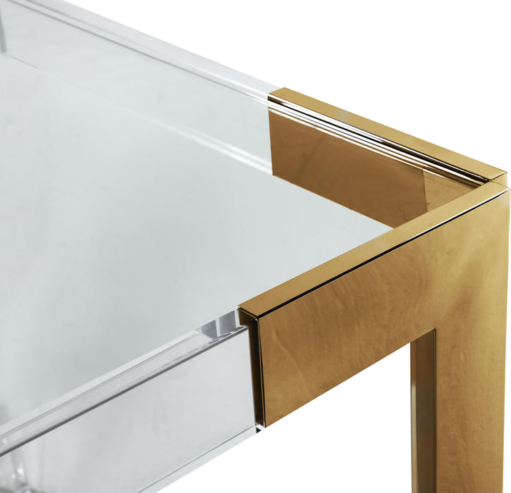 Casper Rich Gold Dining Table - Bargain Furniture (Detroit, MI)