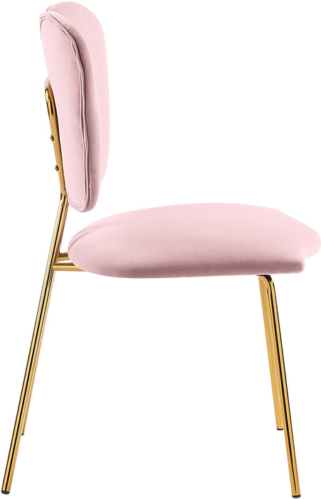 Angel Pink Velvet Dining Chair - Bargain Furniture (Detroit, MI)