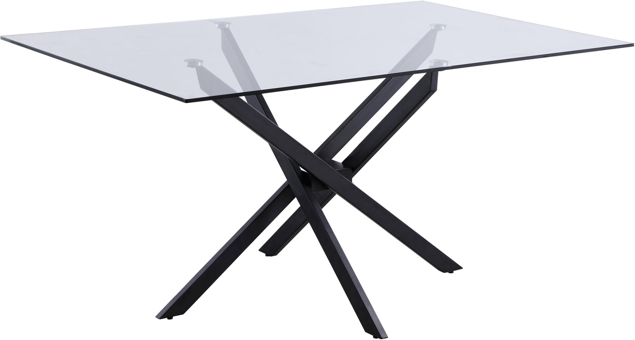 Xander Matte Black Dining Table - Bargain Furniture (Detroit, MI)
