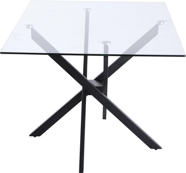 Xander Matte Black Dining Table - Bargain Furniture (Detroit, MI)