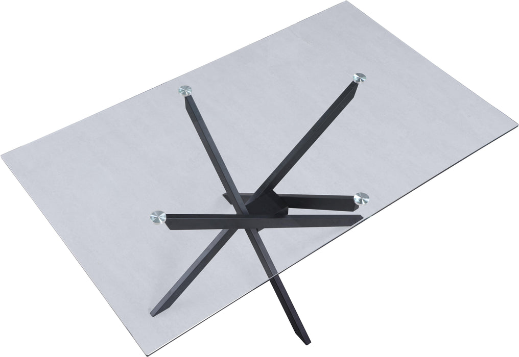 Xander Matte Black Dining Table - Bargain Furniture (Detroit, MI)