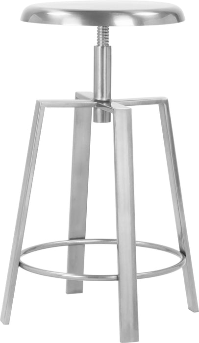 Lang Silver Counter/Bar Stool - Bargain Furniture (Detroit, MI)