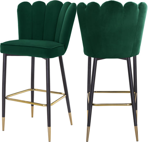 Lily Green Velvet Stool - Bargain Furniture (Detroit, MI)