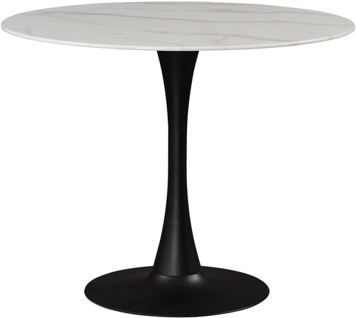 Tulip Matte Black Dining Table (3 Boxes) - Bargain Furniture (Detroit, MI)