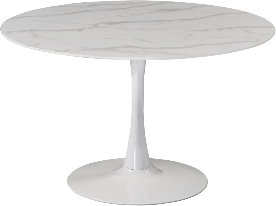 Tulip White Dining Table - Bargain Furniture (Detroit, MI)